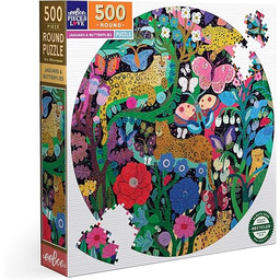 EEBOO - Jaguary i motyle - Okrągłe puzzle