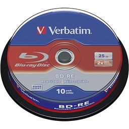Jednowarstwowe Blu-ray VERBATIM BD-RE 25 GB I Dysk