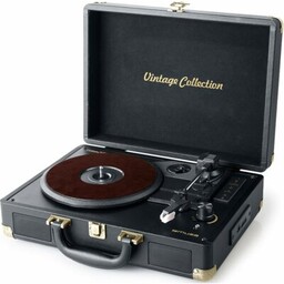 MUSE Gramofon MT-103 DB Czarny, Manualny, Napęd paskowy,