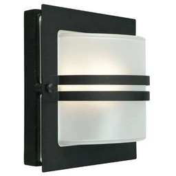 Norlys - Bern Zewnętrzna Lampa Ścienna Oszroniona/Czarna