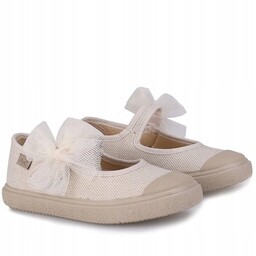 Emel balerinki materiałowe z kokardką 23