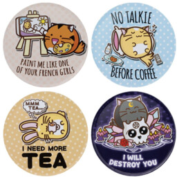 Przypinka Fuzzballs - Drinks (4 szt.)