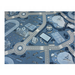 Antypoślizgowy Dywan Uliczki 150x150 niebie @82679