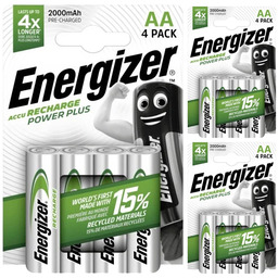 12x Akumulatorki (NiMH) Energizer Power Plus Aa LR6