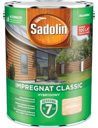 Impregnat CLASSIC HYBRYDOWY Bezbarwny 4,5 l Sadolin