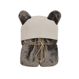 Babymatex Kocyk Koala Muślin 95x95 ciemny brązowy