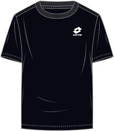 Lotto 1124001 Męski T-shirt, Regular Fit Caviar L