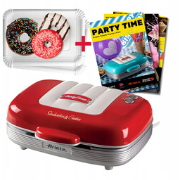 Opiekacz Toster 3w1 Ariete 1972/00 Party Time czerwony