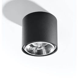 Sollux Lighting Lampa sufitowa TIUBE SL.0697 czarna