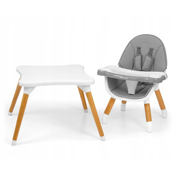 Krzesełko do karmienia 2w1 drewniane taca stolik Malmo