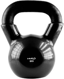 KNV BLACK KETTLEBELL ŻELIWNY POKRYTY WINYLEM HMS