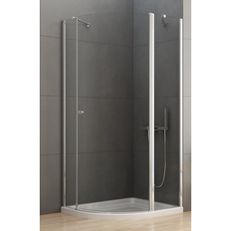 New Trendy New Soleo kabina asymetryczna 100x80x195cm przejrzyste