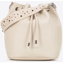 Damska torebka worek z imitacji skóry z dżetami