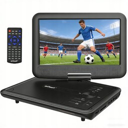 Przenośny Odtwarzacz DVD Z Dużym 9" Obrotowym Ekranem