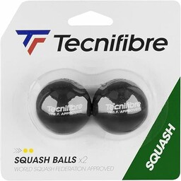 Tecnifibre Piłki do squasha (podwójna żółta kropka) uniseks
