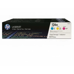 Tonery Oryginalne HP 126A (CF341A) (trójpak)