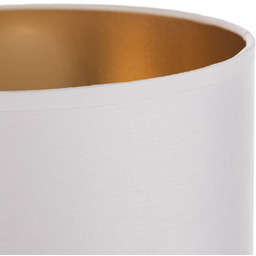 Klosz Alba, Ø 20 cm, E27, biały/złoty Alba