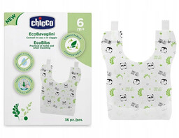 Chicco, Śliniaki jednorazowe dla dzieci z kieszonką, 36