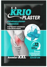 KRIO Plaster chłodzący z mentolem, 1 sztuka