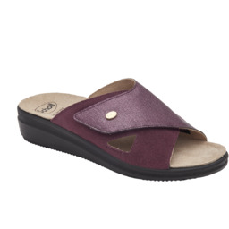 Scholl Kapcie Antonia Cross bordowy, rozmiar 39, 39