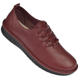 Mokasyny damskie bordowe MD26-29 skóra wkładka rozmiar: 39