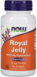 Now Foods Royal Jelly 1000mg Equivalency - 60softgels