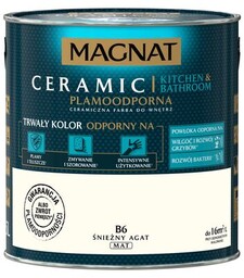 Farba ceramiczna MAGNAT KitchenBathroom śnieżny agat B6 2,5
