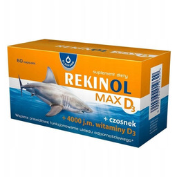 Suplement diety, Rekinol Max D3, 60 kapsułek