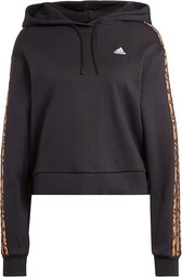 adidas Kobiety Essentials 3-Stripes Animal Print Relaxed Hoodie,