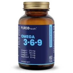 Pureo Health Omega 3-6-9, 60 kaps.