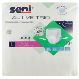 SENI ACTIVE TRIO LARGE Elastyczne majtki chłonne, 10szt.