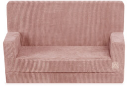 MISIOO Sofa z podłokietnikami Foldie , różowy sztruks