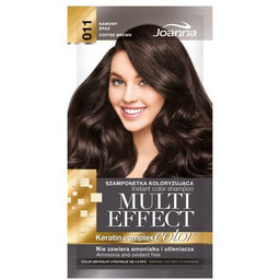 Joanna Multi Effect color Szamponetka koloryzująca kawowy brąz
