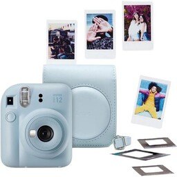 FUJIFILM Aparat Instax Mini 12 Niebieski + Pokrowiec