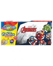 Plastelina okrągła 12 kolorów Avengers Colorino 6490-PLASTELINA-AVENGERS
