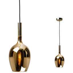 Lampa wisząca szklana LUGANO GOLD 1xE14 ML8815 -