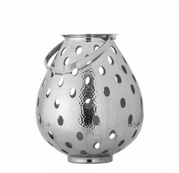 Bloomingville MAIKA Lampion Aluminiowy 40 cm / Srebrny