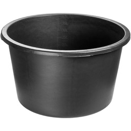 Kastra budowlana okrągła 40L, czarna