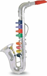 Bontempi Saksofon 32 4331 z 8 kolorowymi przyciskami/nutami.