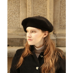 Pakamera Klasyczny beret z antenką z wełny alpaki