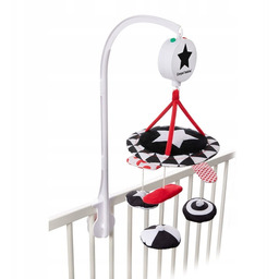 Canpol Kontrastowa pluszowa karuzela sensoryczna z pozytywką Sensory