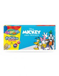 Plastelina okrągła 12 kolorów Mickey i przyjaciele Colorino