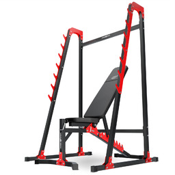 Marbo Sport Zestaw MH24 ławka regulowana + stojaki