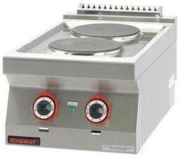KROMET Kuchnia gastronomiczna elektryczna 2-płytowa 700.KE-2