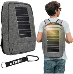 Plecak Na Laptopa Z Solarnym Panelem Ładowarką Turystyczny