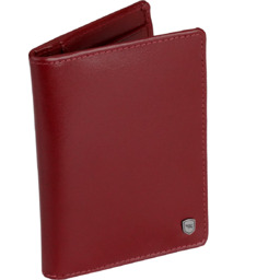 Skórzane etui na dowód rejestracyjny dokumenty czerwone burgundowe