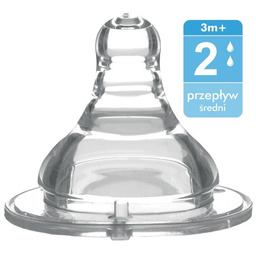 Smoczek antykolkowy szerokootworowy 3M+ BabyOno