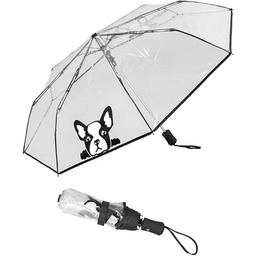 Susino Parapluie pliant - automatique przezroczysty parasol chien
