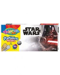 Plastelina okrągła 12 kolorów Star Wars Colorino 6495-PLASTELINA-STARWARS
