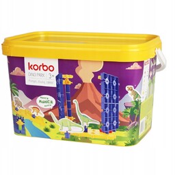 KORBO Uczy i rozwija Ruchome Klocki DINO PARK,